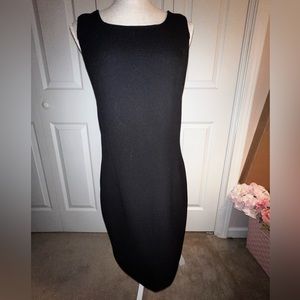 Joan Rivers Simple Black Sleeveless Dress | Size Small